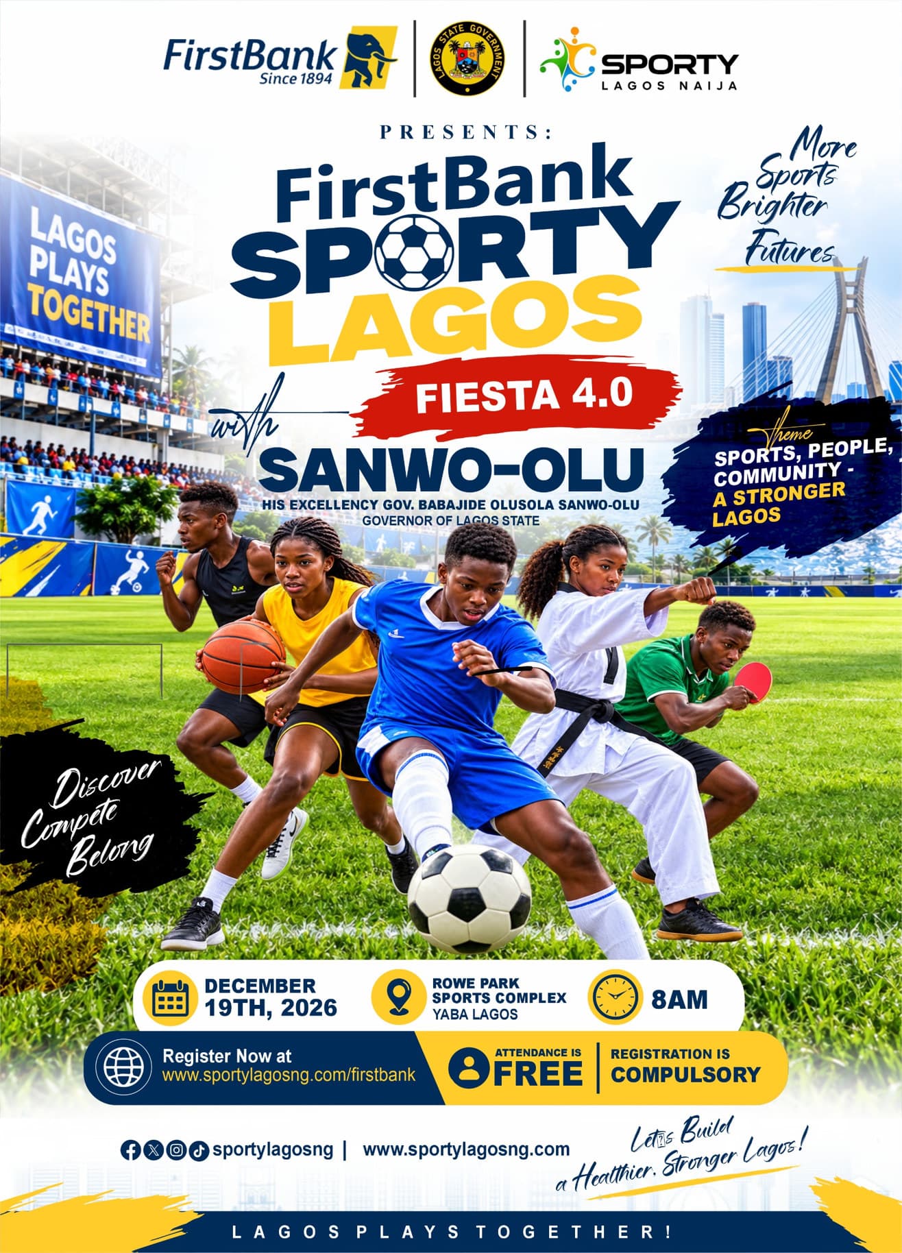 First Bank Sporty Lagos Fiesta 4.0 official poster